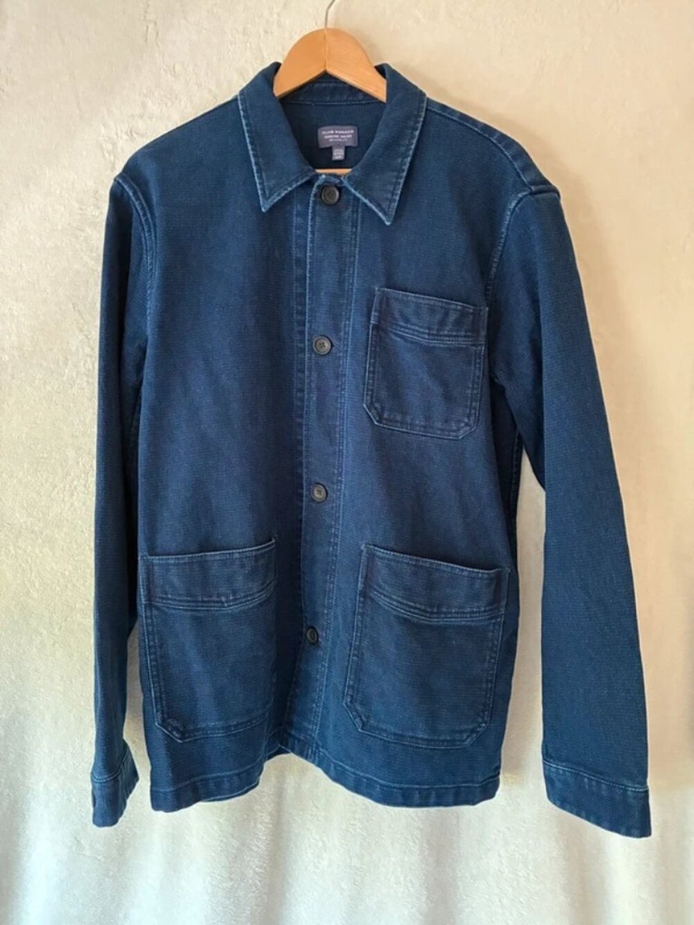 Club Monaco Indigo Chore Coat Medium Autumn Fall Jacket